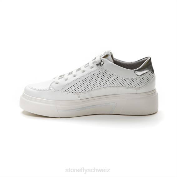 CH Stonefly Frauen allegra 4 Nappa lth Schuhe Weiss R4R041