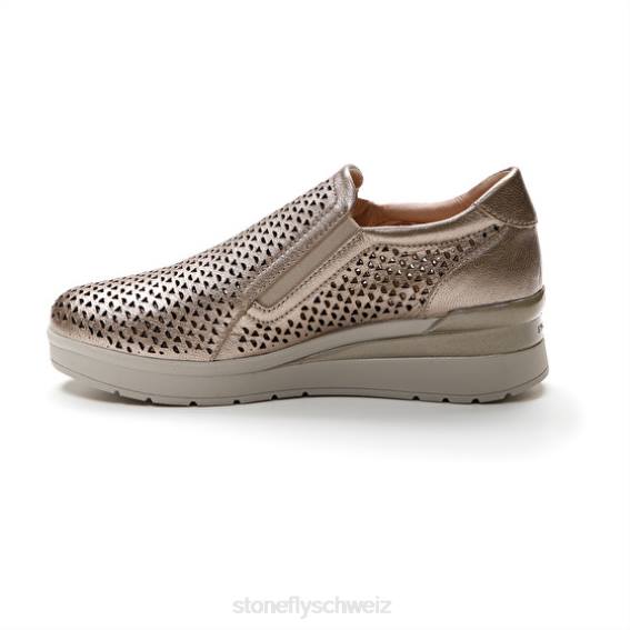 CH Stonefly Frauen creme 25 laminiert lth Schuhe metallisches Sprudeln R4R089