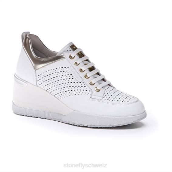 CH Stonefly Frauen ella 3 Nappa Schuhe weiß/splitter R4R070