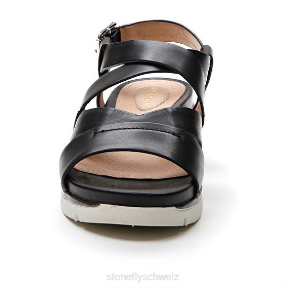 CH Stonefly Frauen elody 18 calf lth Sandalen Schwarz R4R0123