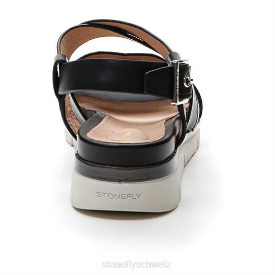 CH Stonefly Frauen elody 18 calf lth Sandalen Schwarz R4R0123