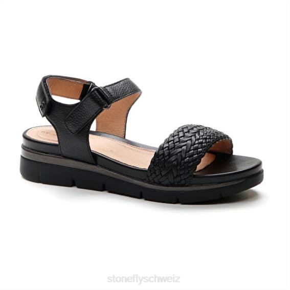 CH Stonefly Frauen elody 21 geprägt/nappa lth Sandalen Schwarz R4R0125
