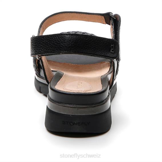 CH Stonefly Frauen elody 21 geprägt/nappa lth Sandalen Schwarz R4R0125