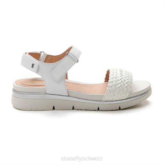 CH Stonefly Frauen elody 21 geprägt/nappa lth Sandalen Weiss R4R0130