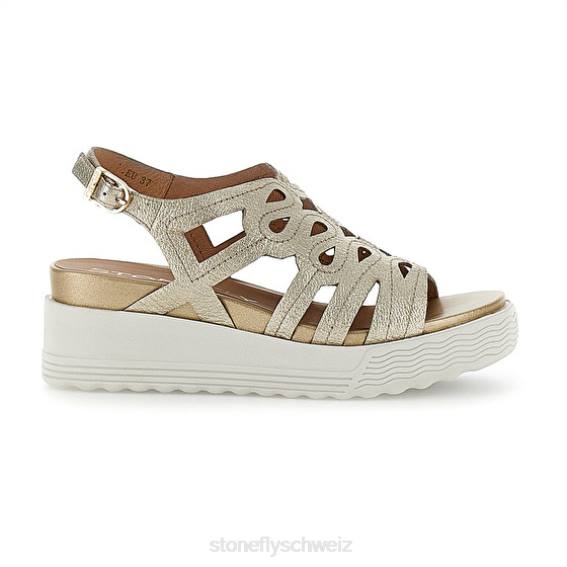 CH Stonefly Frauen parky 18 laminiert lth Sandalen Gold R4R0224