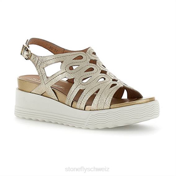 CH Stonefly Frauen parky 18 laminiert lth Sandalen Gold R4R0224