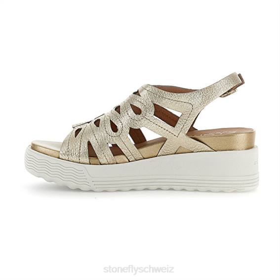 CH Stonefly Frauen parky 18 laminiert lth Sandalen Gold R4R0224