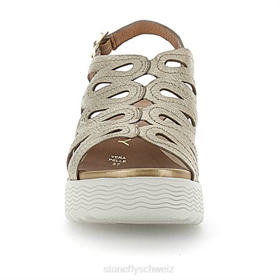 CH Stonefly Frauen parky 18 laminiert lth Sandalen Gold R4R0224