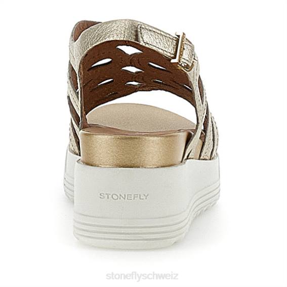 CH Stonefly Frauen parky 18 laminiert lth Sandalen Gold R4R0224