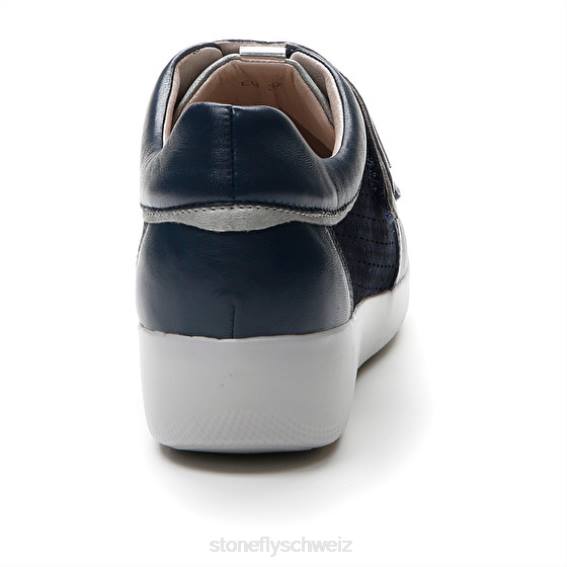 CH Stonefly Frauen paseo iv 26 Nappaleder/Velours Schuhe Dunkelblau R4R0109