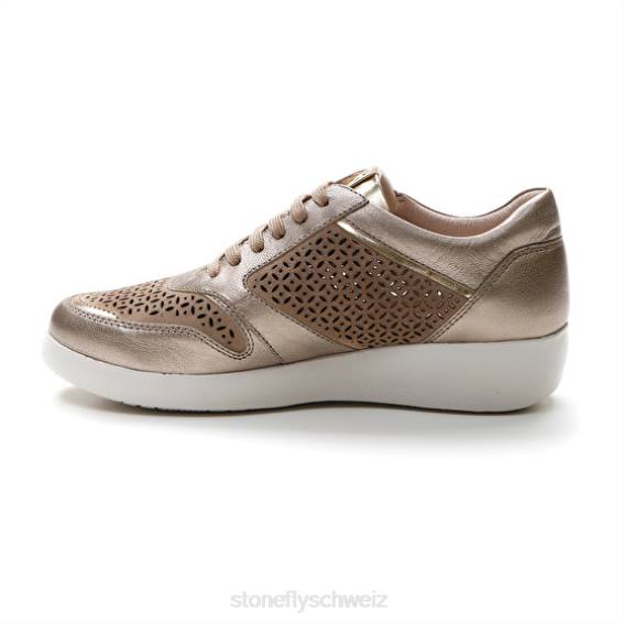 CH Stonefly Frauen paseo iv 27 laminiert links/velours Schuhe Sekt R4R0100