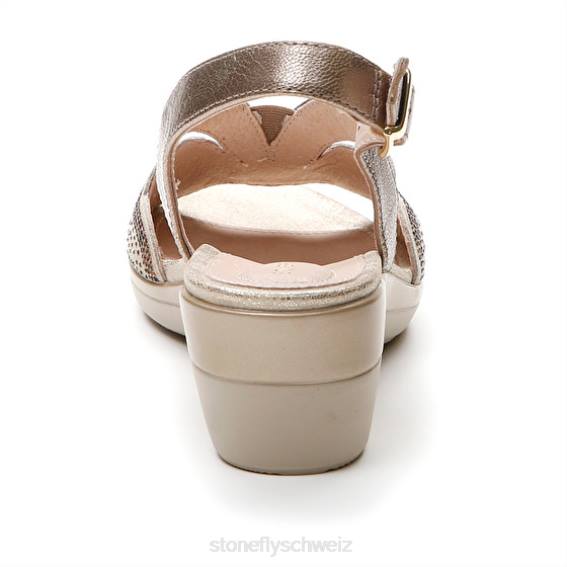CH Stonefly Frauen vanity iii 30 ziegenveloursleder/laminiertes lth Sandalen Sekt R4R0258