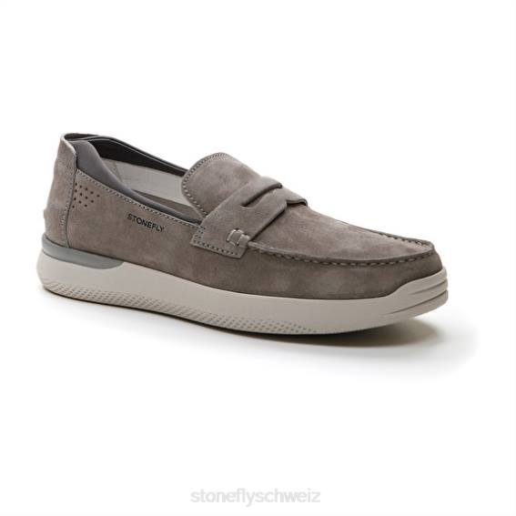CH Stonefly Männer Custer 10 Velours Schuhe Holzkohle R4R0300