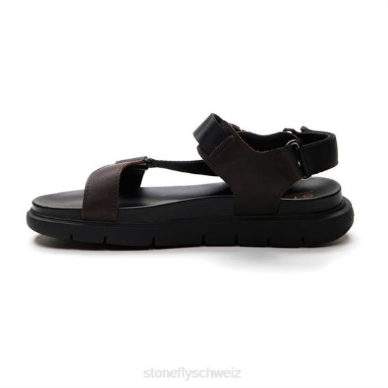 CH Stonefly Männer Hydra 8 Kalbsleder/Textil Sandalen Schwarz R4R0362