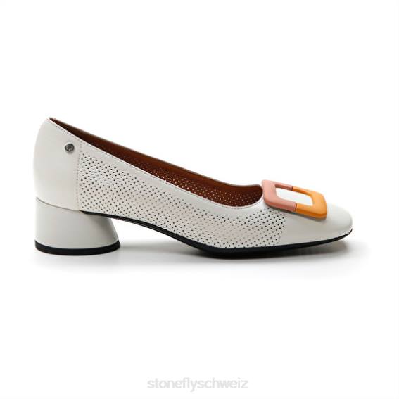 CH Stonefly Frauen Lilly 15 Nappa lth Schuhe weiß/orange R4R077