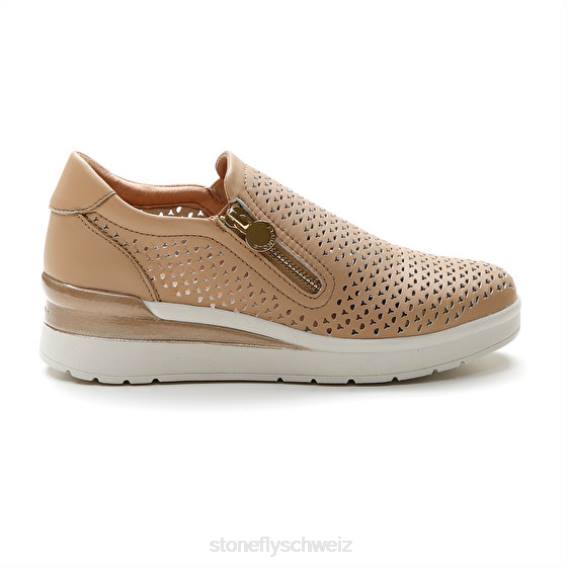 CH Stonefly Frauen Creme 25 Nappa lth Schuhe Hellbraun R4R090