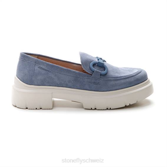 CH Stonefly Frauen Phoebe 16 Velours Schuhe Blau R4R01