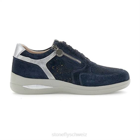 CH Stonefly Frauen Aurora 20 Velours Schuhe Dunkelblau R4R095