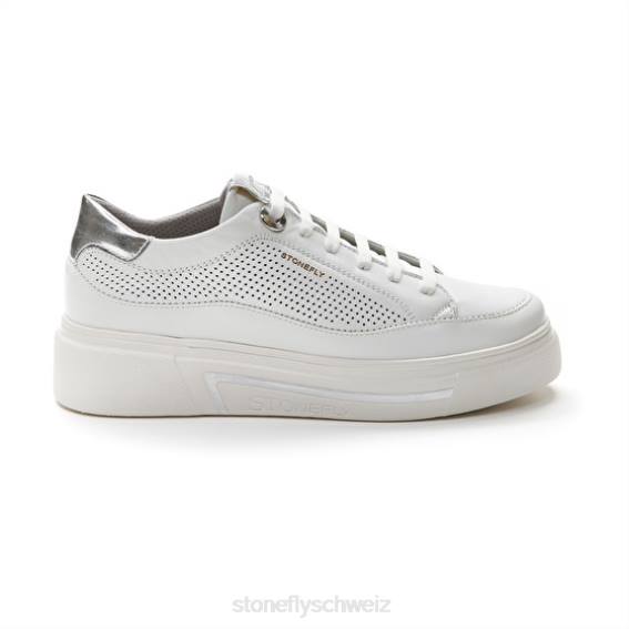 CH Stonefly Frauen allegra 4 Nappa lth Schuhe Weiss R4R041